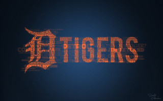 Tiger word cloud dark background - letter free wallpaper