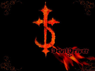Cross flame black background demon - dark art free wallpaper