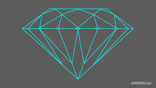 Diamond blue outline gray background - diamond free wallpaper