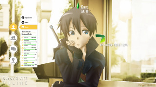Anime character sitting table gun - the wall behind free wallpaper