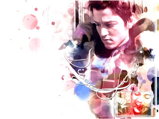 Man talking cellphone colorful background - farid mansour free wallpaper