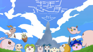 Cartoon characters field sky clouds - key art free wallpaper for desktop