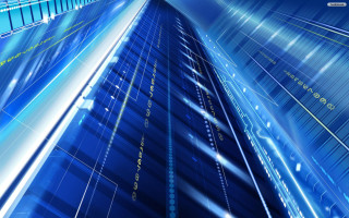 Blue abstract lines dots sky - line and dots free wallpaper