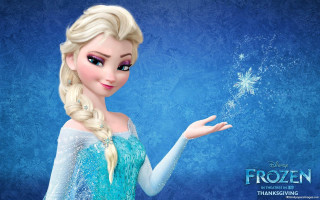 Frozen princess holding snowflake hand - the caption free wallpaper