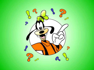 Cartoon character green background question - stuckism free wallpaper for desktop