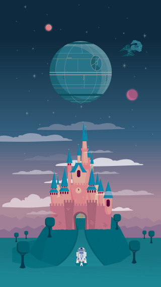 Castle blue ball sky clouds - a castle free wallpaper for mobile