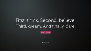First think believe dream dare - inspirational free wallpaper