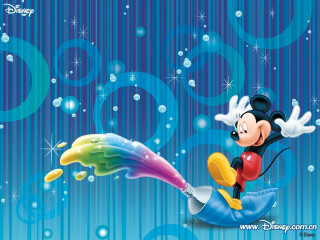 Mickey mouse flying bubbles cartoon 2 - disney free wallpaper for desktop