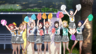 Girls lollipops colorful building group - each other holding free wallpaper