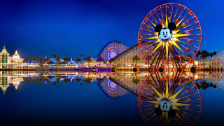 Ferris wheel mickey mouse night 2 - a ferris wheel free wallpaper for desktop