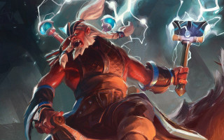 Man hammer horse lightning brom - art of brom free wallpaper