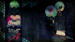 Anime couple dark room graffiti - gapmoe yandere grimdark free wallpaper for desktop