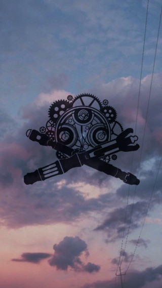 Kite clock flying sky dusk - free airplane wallpaper for mobile