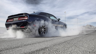 Black car smoke tires road - tire free wallpaper for desktop
