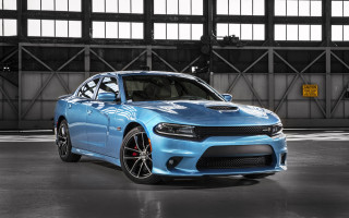 Blue dodge charger garage black 2 - a black roof free wallpaper