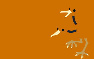 Birds flying group one above - an illustration of free wallpaper for desktop