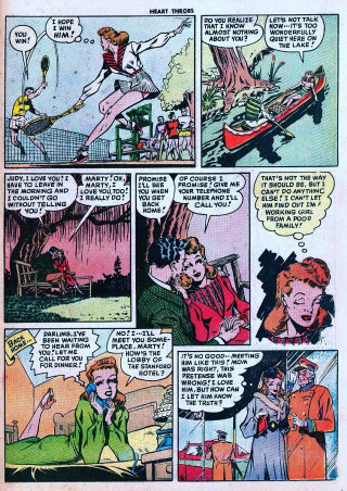 Woman boat man background comic - free valentines wallpaper