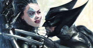 Batman catwoman kissing hands together - their hand together free wallpaper