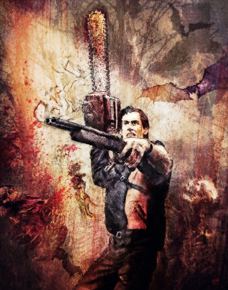 Man holding large machine gun - bill sienkiewicz free wallpaper for mobile