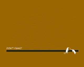 Dog walking long line caption - golden ratio illustration free wallpaper