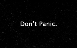 Black background white text dont - a white text free wallpaper