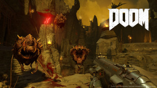 Demonic creature with gun video - the door free wallpaper