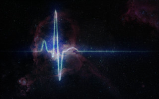 Heartbeat space stars hologram aurora - evariste vital luminai free wallpaper