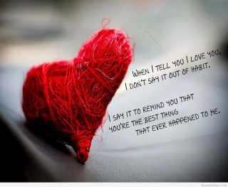 Red heart poem string attached - a poem free wallpaper