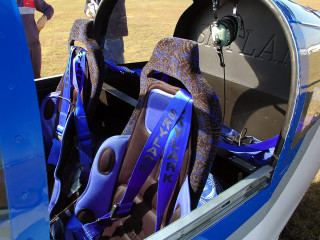 Blue car scissors door open - the back of its free wallpaper