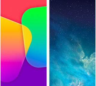 Iphones side by side color - vector curve free wallpaper for tablet