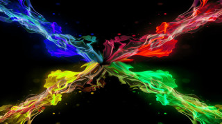 Colorful butterfly object black background - a colorful butterfly free wallpaper