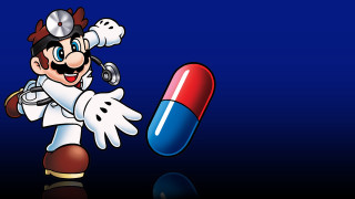 Cartoon character holding pill mouse - conceptual art free wallpaper for desktop