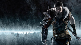 Man armor forest sword mountain - his hand and a mountain in the background free wallpaper