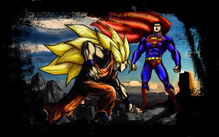 Superhero battle blonde muscular redcape - super free wallpaper