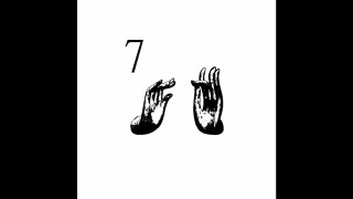 Hand holding number seven black - david rudnick free wallpaper