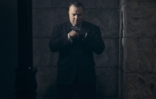 Man suit gun serious look - bertram brooker free wallpaper for desktop