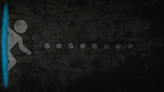 Person walking dark room blue - david firth free wallpaper