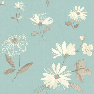 Blue floral background arts crafts - a few flower free wallpaper
