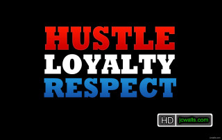 Hustle royalty black background red - character free wallpaper