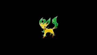 Yellow green pokemon logo black - tail free wallpaper