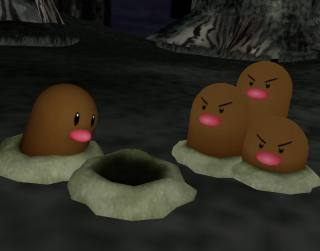 Cartoon bears sitting rock water - top of a rock free wallpaper