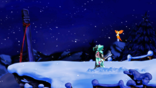 Cartoon person snow fox snowman - a cartoon of a person free wallpaper