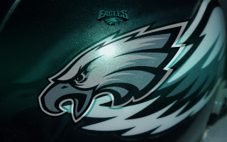 Helmet eagles logo green background - a white eagle free wallpaper
