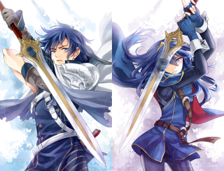 Anime characters swords holding fighting 4 - the other holding free wallpaper for desktop