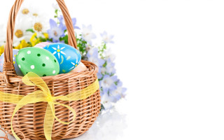 Easter basket filled eggs table - david ramsay hay free wallpaper