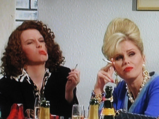 Women table drinks cigarettes relaxing - baroque free wallpaper