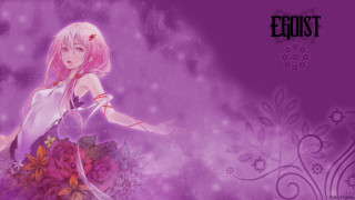 Pink haired girl purple flower - eden box free wallpaper