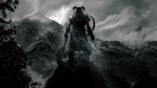 Man mountain storm demon shoulder - epic fantasy free wallpaper for desktop