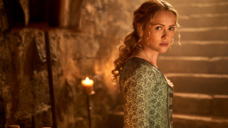 Green dress stone building candle - a stone building free wallpaper