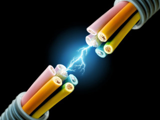 Cable lightning bolt closeup wires - cable wire free wallpaper